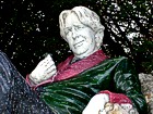 DENKMAL Oscar Wilde: *1854 Dublin +1900 Paris; genialer Schriftsteller mit erheblichen  gesellschaftlichen Problemen ...