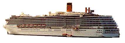 Costa Mediterranea: 85.700 B.R.T.; Lnge 292 m; Breite 32 m (Panamaklasse); 2680 Gste und 900 Besatzungsmitglieder