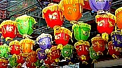 Singapur: Verkauf von Lampion fr das Neujahrsfest