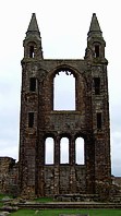 Ruinenreste einer riesigen Kathedrale, die zu Beginn der Reformation zerstrt worden ist