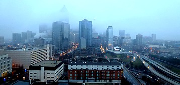 Atlanta: ein regnerischer, kalter Morgen